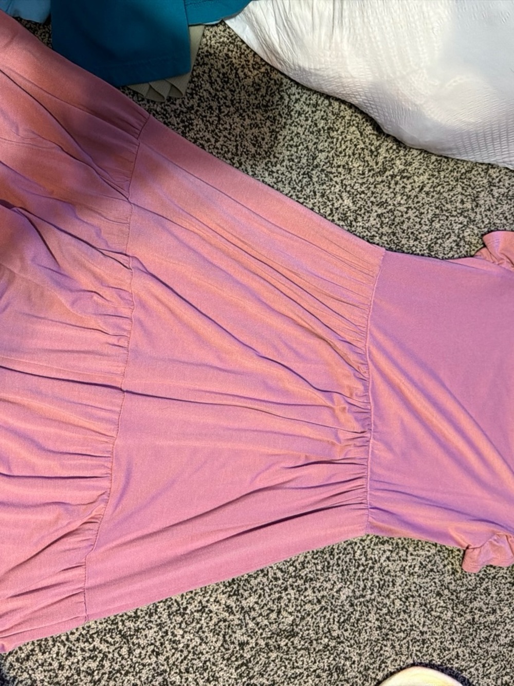 Women’s Lavender-Pink Tiered Maxi Dress – Soft Gathered Waist